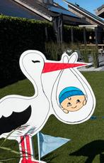 Ooievaar jongen/ meisje., Ophalen, Zo goed als nieuw, Geboortebord