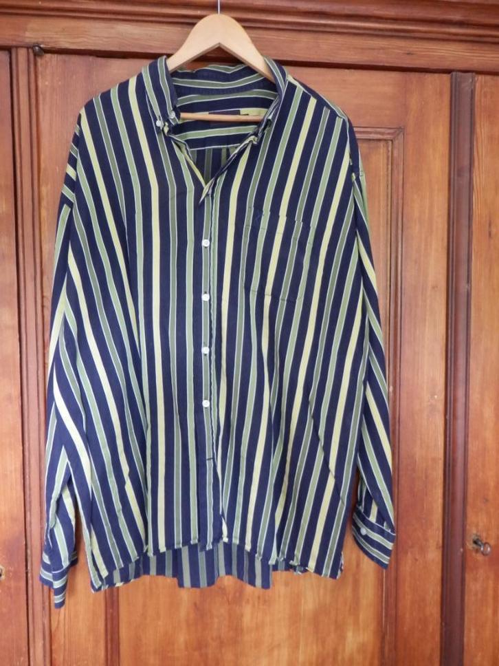 heren overhemd lange mouw XXXL, Kleding | Heren, Overhemden, Zo goed als nieuw, Overige halswijdtes, Blauw, Ophalen of Verzenden