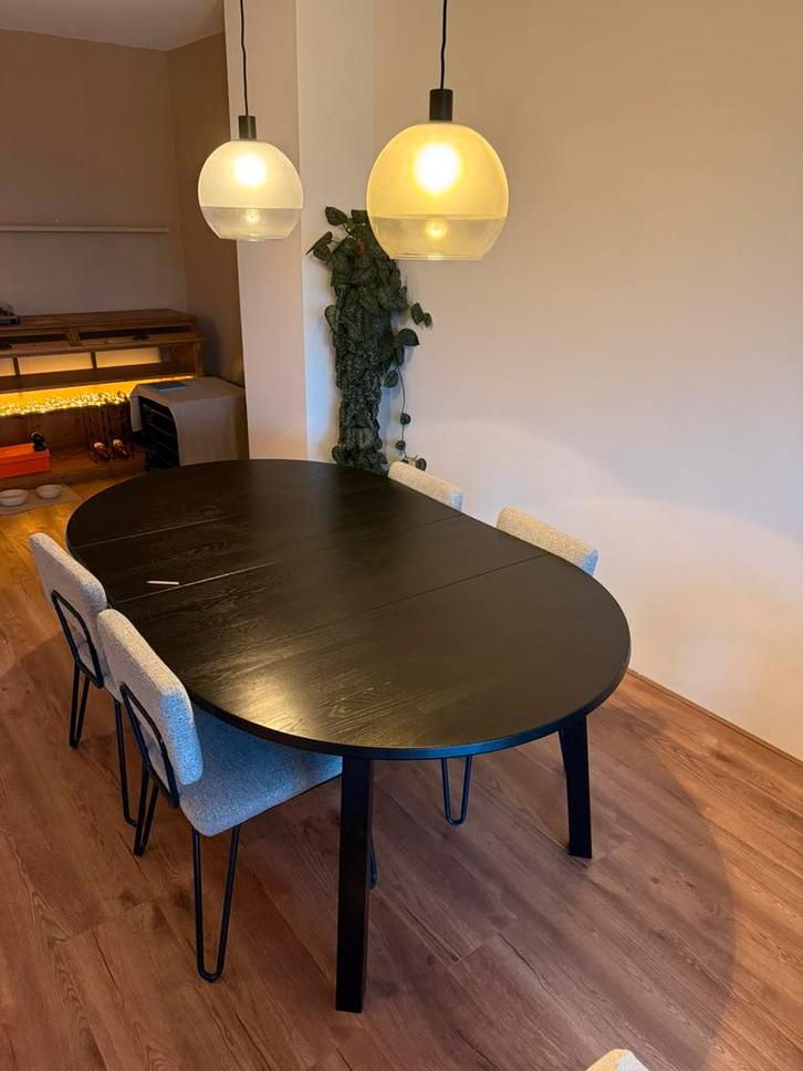 Eettafel WOOOD Lange Jan uitschuifbaar 120-200cm, Huis en Inrichting, Tafels | Eettafels, Zo goed als nieuw, 100 tot 150 cm, 150 tot 200 cm