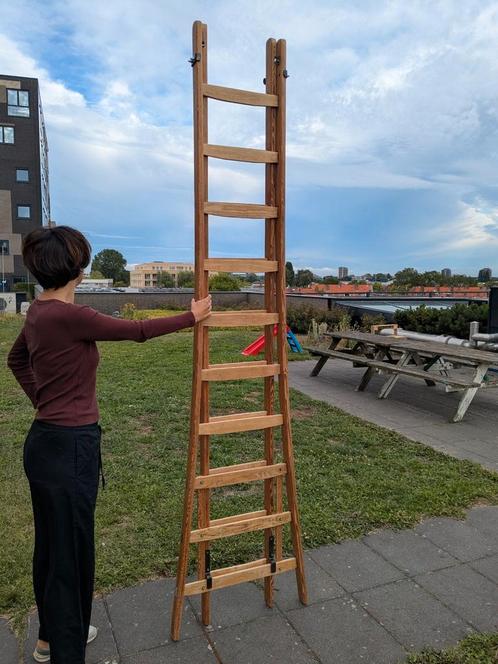 Tweetraps ladder 2.5 / 5 meter, licht, sterk, perfecte staat, Doe-het-zelf en Verbouw, Ladders en Trappen, Gebruikt, 2 tot 4 meter