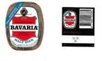 Bieretiket Bavaria Malt Bier Alcoholvrij 33 cl  thte 11-91, Verzamelen, Ophalen of Verzenden, Gebruikt, Overige typen, Overige merken