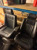 Mercedes w124 coupe zwart leren voorstoelen elektrisch!!, Auto-onderdelen, Ophalen, Gebruikt, Mercedes-Benz