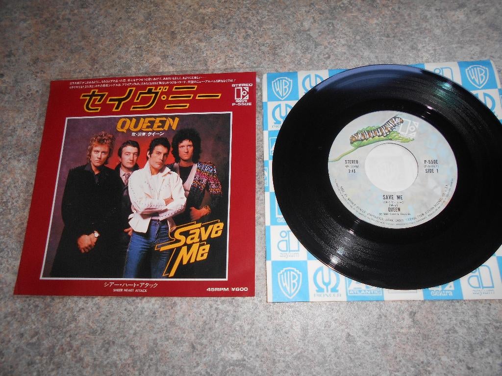 Queen Single - Save Me - Japan - 1980, Cd's en Dvd's, Vinyl | Rock, Verzenden, Zo goed als nieuw, Overige formaten, Poprock