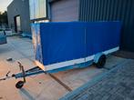 Aanhanger 4 meter lang, met huif, Ophalen, Gebruikt