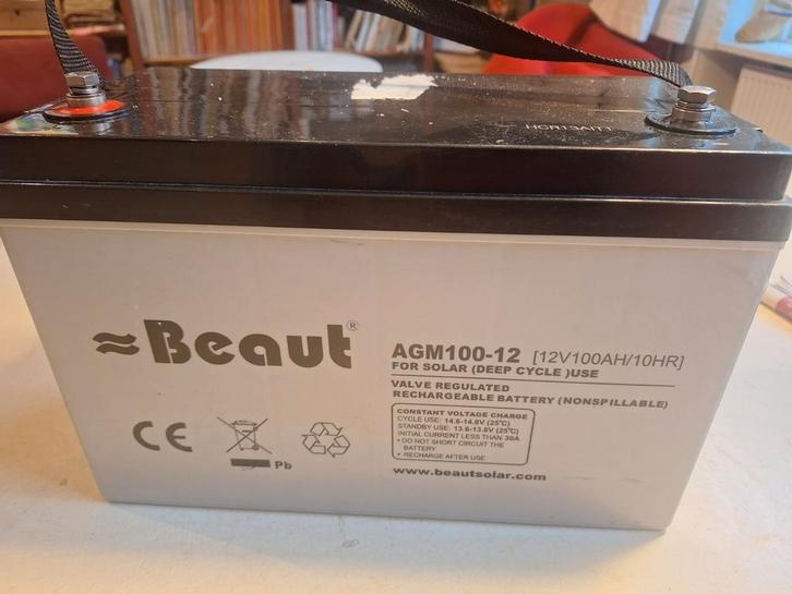12V 100Ah Huishoudaccu / Bootaccu, Caravans en Kamperen, Caravan accessoires, Ophalen of Verzenden
