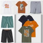 H&M zomer set jongen 5 t-shirts 3 shorts bermuda mt 152-158, H&M, Nieuw, Ophalen of Verzenden, Setje