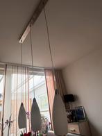 Moderne hanglamp met drie glazen kappen, Huis en Inrichting, Ophalen, Zo goed als nieuw, Glas, Minder dan 50 cm