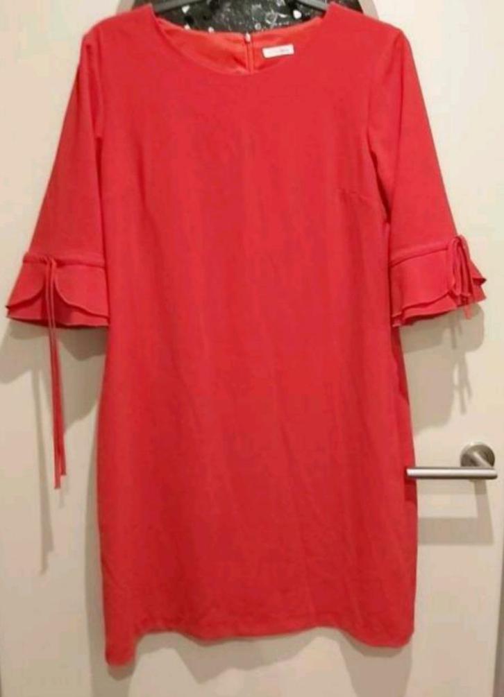 Atmos, rode jurk, 40, Kleding | Dames, Jurken, Zo goed als nieuw, Maat 38/40 (M), Rood, Boven de knie, Ophalen of Verzenden