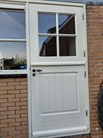 Houten Boeren Deur met Glas €200, Deurkozijn, Zo goed als nieuw, 150 tot 225 cm, Inclusief glas