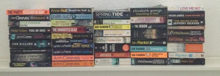 Engelse detective/thriller pockets, Boeken, Avontuur en Actie, Zo goed als nieuw, Ophalen