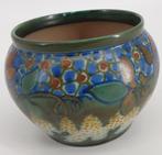 Platelen corona bloempot van Gouda Holland, Antiek en Kunst, Antiek | Keramiek en Aardewerk, Ophalen of Verzenden