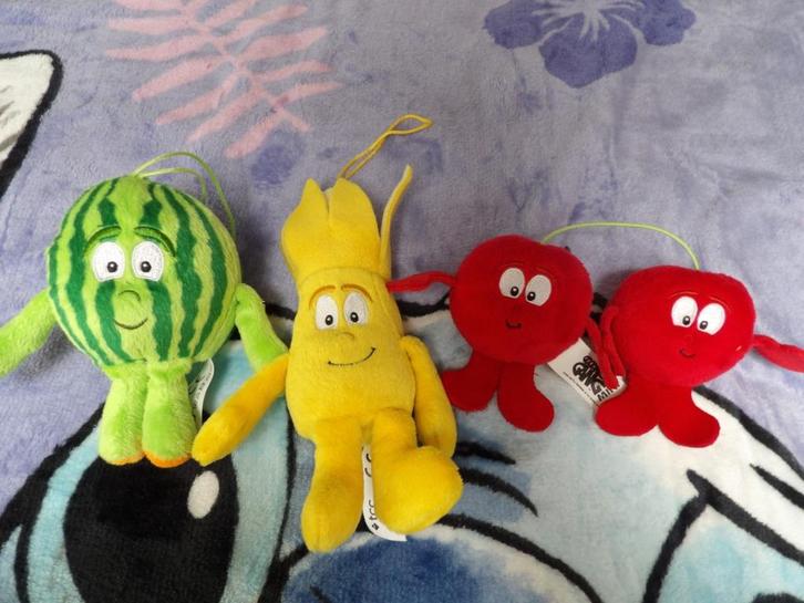 nieuw 3x Lidl vitamini's, fruit banaan, kersen en meloen, Kinderen en Baby's, Speelgoed | Knuffels en Pluche, Nieuw, Overige typen