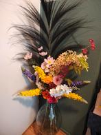 Erg groot kunstboeket in grote vaas, kunstbloemen, Ophalen, Zo goed als nieuw