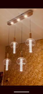 Hanglamp eettafel, Ophalen of Verzenden, Zo goed als nieuw, Glas, 75 cm of meer
