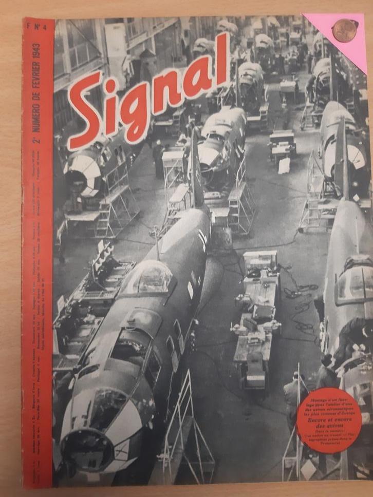 Signaal 1943 (Franse uitgave van de Wehrmacht WW2), Verzamelen, Militaria | Tweede Wereldoorlog, Landmacht, Boek of Tijdschrift