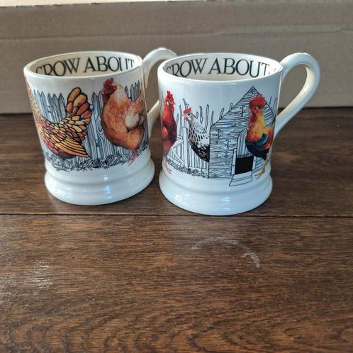 Emma Bridgewater mokken set 0,5 1/2 pint nieuw Hen & Toast, Huis en Inrichting, Keuken | Servies, Nieuw, Kop(pen) en/of Schotel(s)