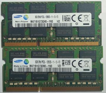 16GB DDR3 2x8GB PC3L-12800 1600MHz Samsung Sodimm 3214 2914 beschikbaar voor biedingen