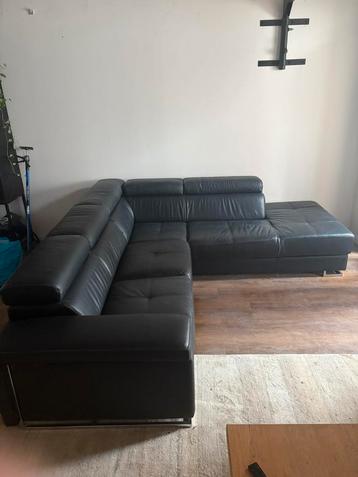 Leren hoekbank van Zitform 265x240x75cm beschikbaar voor biedingen