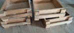 Houten wand schappen munitiekistjes legerkistjes, 4 stuks, Ophalen, Minder dan 50 cm, Gebruikt, Minder dan 50 cm