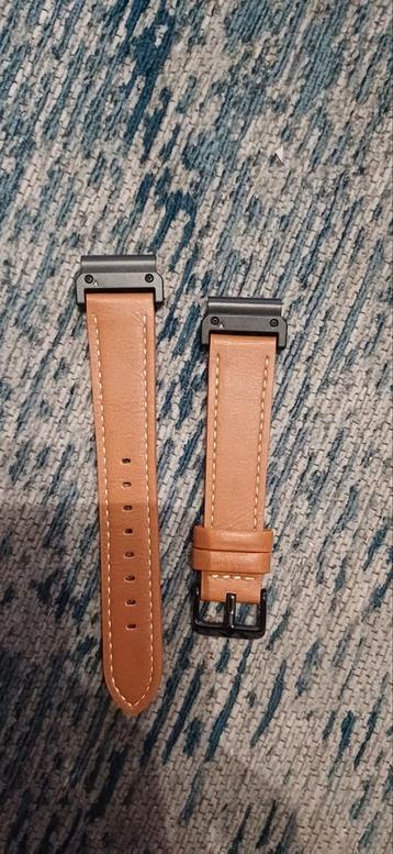 Garmin 22mm Horlogeband - Bruin Leer beschikbaar voor biedingen