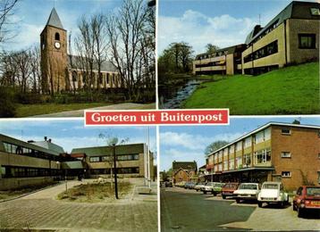 Groeten uit Buitenpost - 4 afb - 1980 gelopen beschikbaar voor biedingen