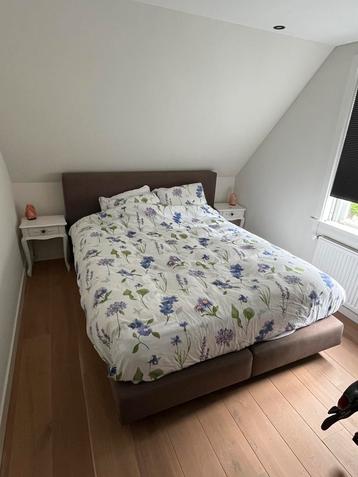 Boxspring bed antraciet