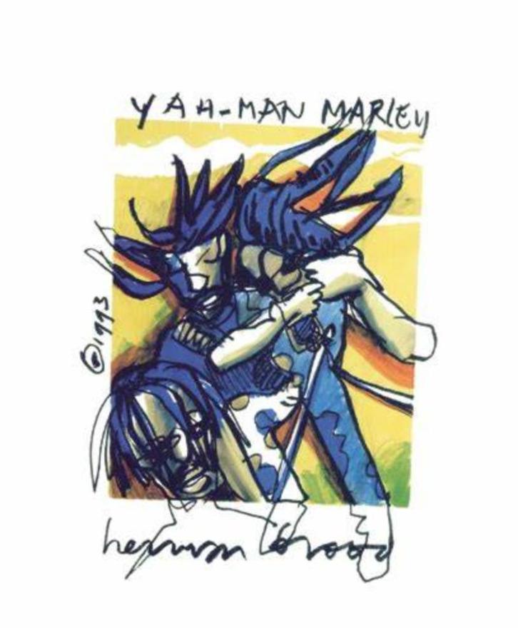 Herman Brood litho Bob Marley and the Wailers, Antiek en Kunst, Kunst | Litho's en Zeefdrukken, Ophalen of Verzenden