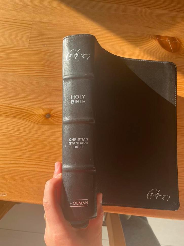 Spurgeon studie bijbel CSB geitenleer, Antiek en Kunst, Antiek | Boeken en Bijbels, Ophalen of Verzenden