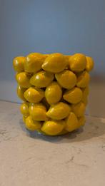 Des Pots Citroen Vaas - Nieuwstaat!, Huis en Inrichting, Geel, Aardewerk of Porselein, Ophalen of Verzenden, Zo goed als nieuw