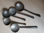 5 antieke tinnen lepels, Antiek en Kunst, Antiek | Tin, Ophalen of Verzenden