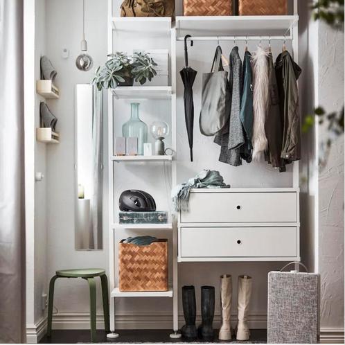 Ikea Elvarli garderobe/ kleding/ opbergsysteem, Huis en Inrichting, Kasten | Kledingkasten, Zo goed als nieuw, 25 tot 50 cm, Ophalen