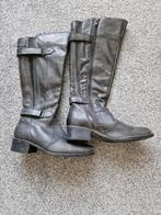 EASYFLEX ANTRACIET GRIJZE HOGE LAARZEN LEER MET RITS MAAT 37, Kleding | Dames, Schoenen, Hoge laarzen, Easyflex, Nieuw, Ophalen of Verzenden