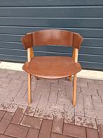 Retro  vintage houten stoel Deens design?, Ophalen, Huis en Inrichting