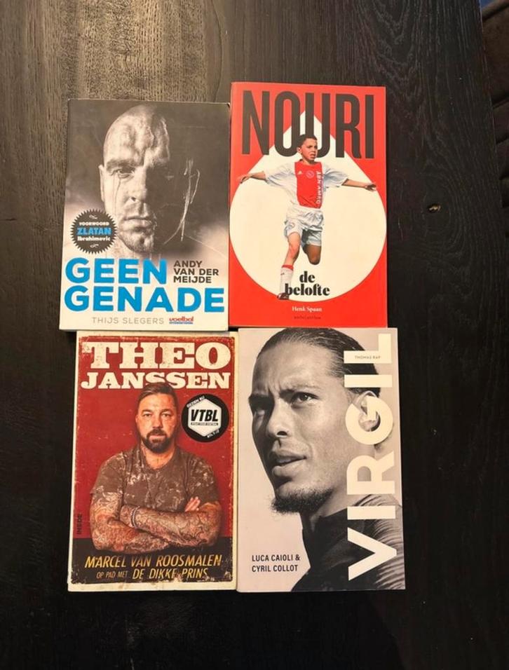Diverse Voetbalboeken - Andy van der Meijde, Nouri, Virgil, Boeken, Sportboeken, Gelezen, Ophalen of Verzenden