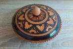 Vintage houten doosje/schaaltje met houtsnijwerk, Ophalen of Verzenden
