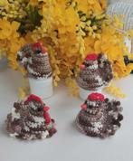 Pasen, ei warmers, kippen en haan, gehaakt., Ophalen of Verzenden, Nieuw