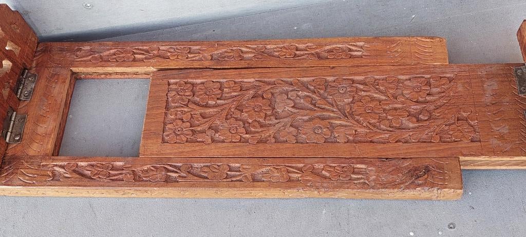 Handgemaakte uitschuifbare boekensteun, India, Ophalen of Verzenden