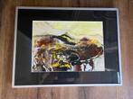 2 ingelijste schilderijen, Antiek en Kunst, Ophalen
