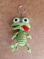 Gehaakte kikker sleutelhanger tashanger opkikkertje, Ophalen of Verzenden, Nieuw