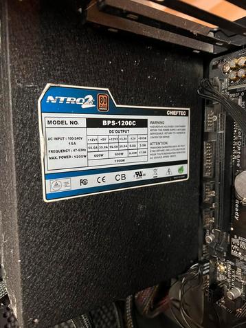 Chieftec 1200W PSU - Krachtige Voeding voor Gaming PC beschikbaar voor biedingen