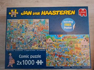 Jan van Haasteren 2x1000 legpuzzels  beschikbaar voor biedingen