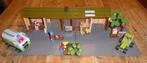 Plus Bricks lego boerderij met stallen, tractor en melkwagen, Ophalen of Verzenden, Zo goed als nieuw, Overige merken