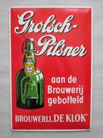 Reclamebord Grolsch Pilsner, Ophalen of Verzenden, Gebruikt, Reclamebord, Plaat of Schild, Grolsch