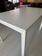 Leuke witte tafel 125x75cm, Ophalen, Gebruikt, 50 tot 100 cm, Vijf personen of meer