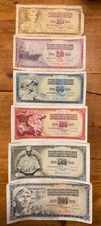 Papiergeld uit voormalig Joegoslavië, Postzegels en Munten, Bankbiljetten | Europa | Niet-Eurobiljetten, Ophalen of Verzenden