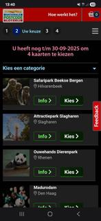 Vier tickets naar keuze dierentuin/musea/attractie, Tickets en Kaartjes, Kortingen en Cadeaubonnen, Drie personen of meer, Overige soorten