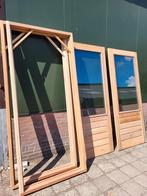 Geheel nieuwe hardhouten buitendeuren met kozijn, Deurkozijn, Zo goed als nieuw, Hout, Ophalen
