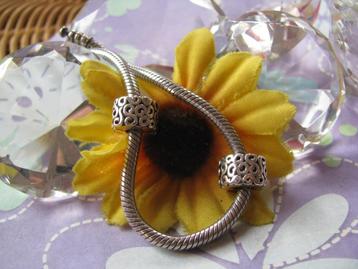 Pandora clip / stopper P015 = 2 x krullen / swirl / Sjes beschikbaar voor biedingen