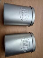 2 aluminium blikken van Hema, suiker en thee. Gebruikt, Gebruikt, Ophalen of Verzenden