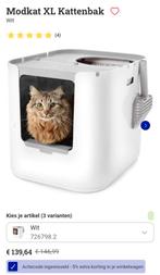 Luxe Modkat kattenbak XL incl. twee grit-zeilen, Dieren en Toebehoren, Ophalen, Zo goed als nieuw